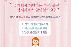 국가지원 임신,출산 복지서비스 - 산모, 신생아 건강관리 / 기저귀 지원 / 임신, 출산 진료비 지원